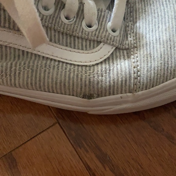 Gray Striped Old Skool Vans - Picture 4 of 5